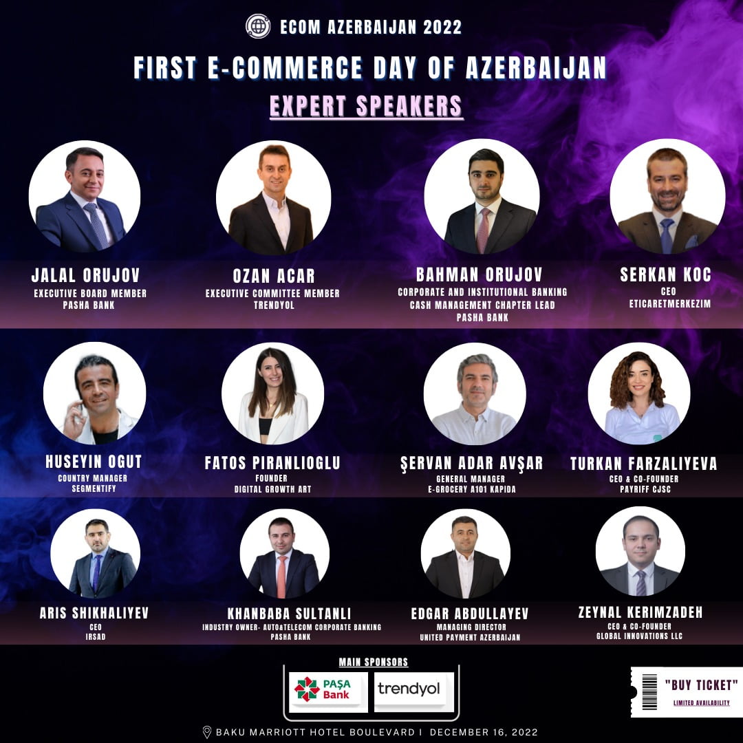 Ecom Azerbaycan Etkinliğinde 16 Aralıkta Buluşuyoruz!